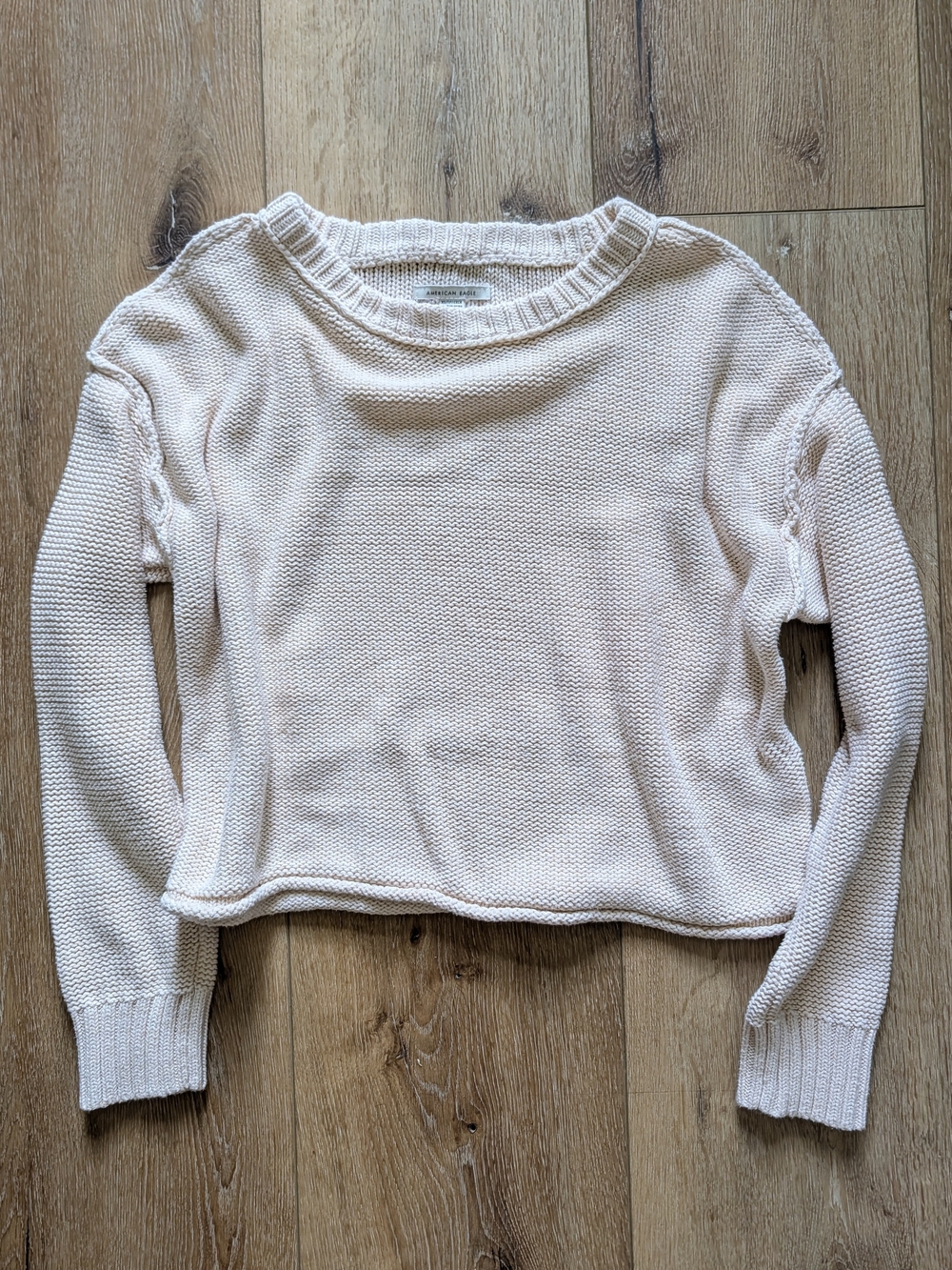 American Eagle Outfitters Cream Oversized Sweater XS